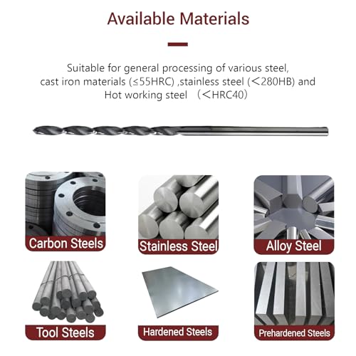 Image of 5PCS 1 /16 Solid Carbide Drill Bit for Stainless Steel Hardened Steel Metal 1 /16 CNC Tungsten Carbide Twist Drill Bits Set 135 Point Angle