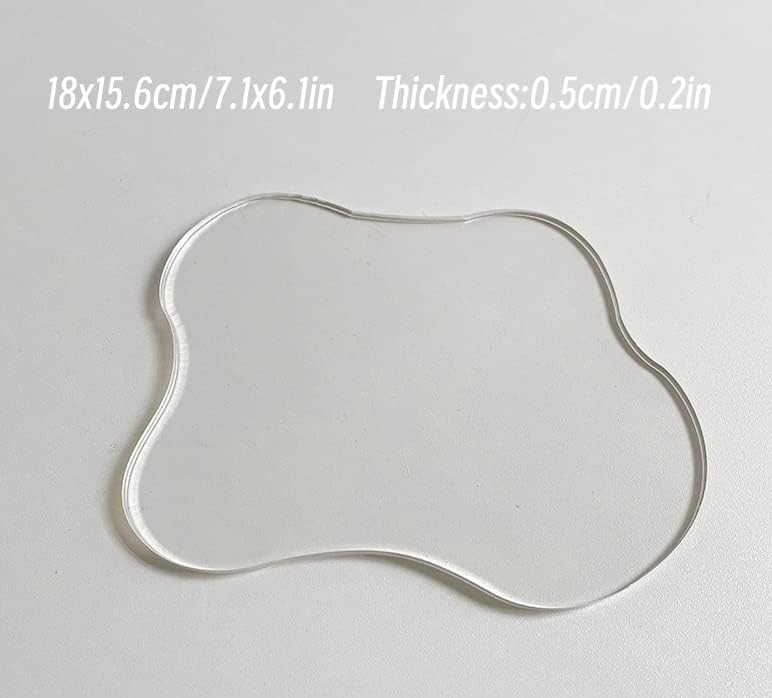 Miniatura 3 de Juego de 2 posavasos acrílicos, posavasos geométricos acrílicos para el hogar, cocina, bar, cafetería, decoración de escritorio, regalo único para