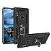 Phone Case for Huawei Y6 2019 /Y6 Prime Armor Heavy Duty 360 Rotatable Ring Kickstand Cover & Magnetic Car Mount Grip Shockproof Back Case for Huawei Honor 8A(Black)