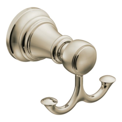 Moen Yb8403Nl Weymouth Double Robe Hook, Polished Nickel #TOP7