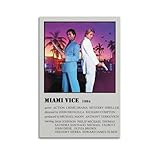 hurywrtth 3 poster su tela di miami vice 1984 (3), decorazione artistica da parete, stile vintage, per soggiorno, camera da letto, 30 x 45 cm, senza cornice