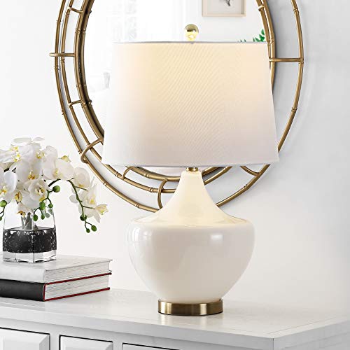 Lámpara de mesa de noche blanca SAFAVIEH 25 pulg miniatura 2