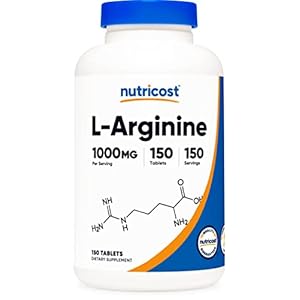 Nutricost L-Arginine 1000mg, Amino Acid Tablets (150 Tablets)