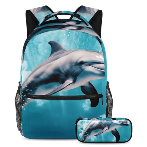 Sac à dos baleine de grande capacité pour les cours et voyages