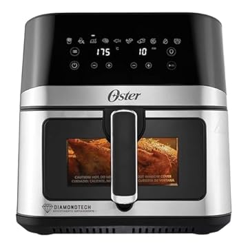 Fritadeira Inox DiamondTech Oster 7,5L com Visor Transparente - 220V