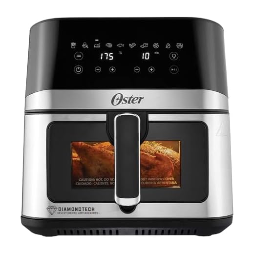 Fritadeira Inox DiamondTech Oster 7,5L com Visor Transparente 1 Fritadeira Inox DiamondTech Oster 7,5L com Visor Transparente - 127V