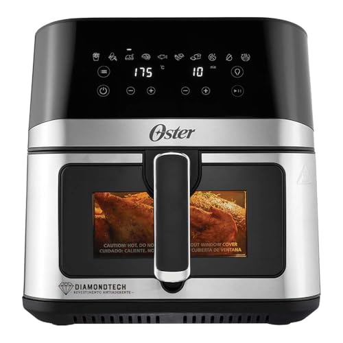 Fritadeira Inox DiamondTech Oster 7,5L com Visor Transparente - 1...