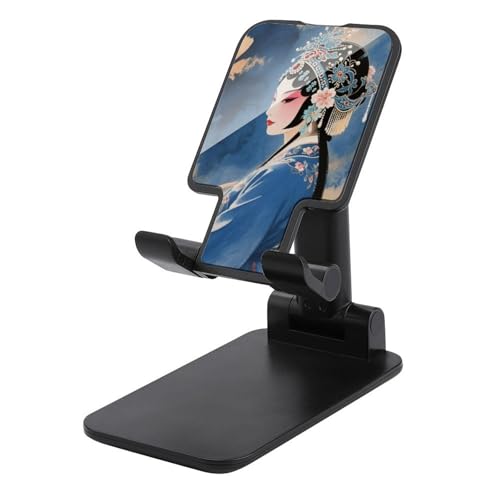 Support de téléphone pliable fleur bleue réglable iPhone Android