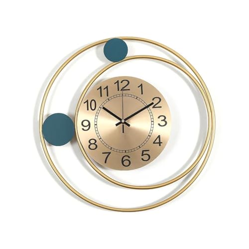 Horloge murale silencieuse en métal au style contemporain épuré