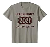 Niños 5 Cumpleaños Chico 5 años Legendario 2021 Regalos Camiseta