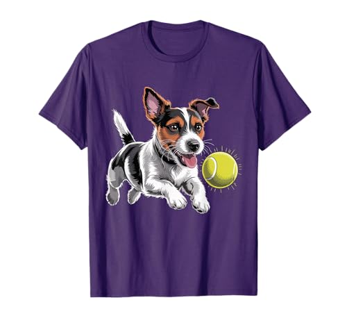 Jack Russell Terrier Chasing A Ball JRT Jack Russell Owner T-Shirt