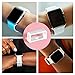 6pcs 18mm Watch Strap Holder Loop Silicone Watch Band Keeper Retainer Replacement Watch Fastener Rings for Band Wristband (White)