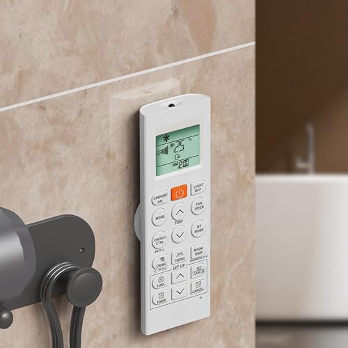 Support de télécommande magnétique mural blanc lot de 12 sans perçage - 5