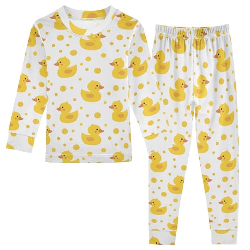 2 Piece Cotton Pajamas Long Sleeve Top and Elastic Waist Pj Pants Set Sleepwear