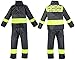 Produktbild Nerd Clear Feuerwehr Kostüm für Kinder | 2-teilig: Jacke, Hose | ideal für Karneval & Fasching | Jungen & Mädchen |: Größe: 128
