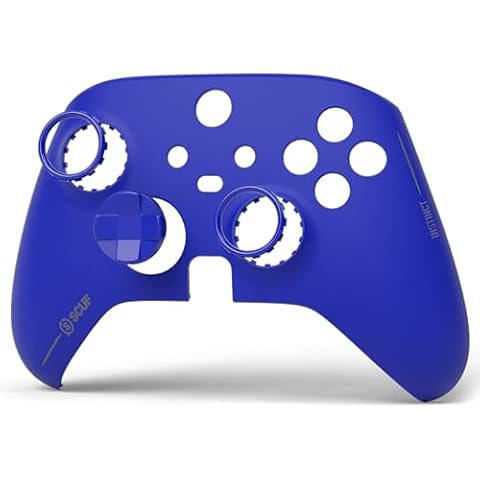 SCUF Instinct Controller Removeable Faceplate Kit - Anti Friction Rings - Xbox Series X, S, Xbox One - Blue Cover
