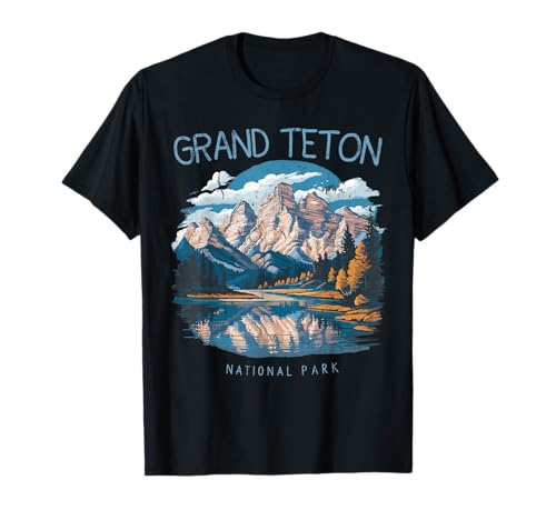 Grand Teton Jackson Hole Lake Vintage T-Shirt