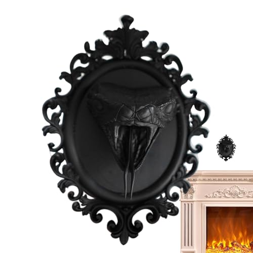 Generisch Cornice decorativa gotica, cornice da parete gotica, cornice decorativa vintage | cornice da parete barocca, serpente nella cornice, resina per la collezione di corridoi, decorazione per