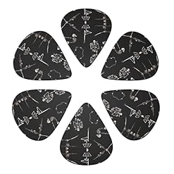 Skeletons Yoga Lot de 6 médiators pour guitare acoustique, guitare électrique, basse, ukulélé – fin, moyen et épais. - Les Beatles, Paul McCartney, John Lennon, RIngo Starr, George Harrison Skeletons Yoga Lot de 6 médiators pour guitare acoustique, guitare électrique, basse, ukulélé – fin, moyen et épais. – Image 4