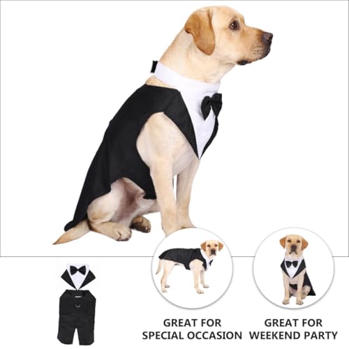 Disfraz formal tuxedo para perros talla M miniatura 4