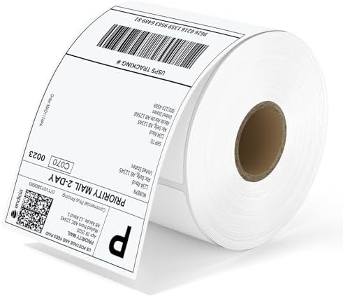 MUNBYN Thermal Shipping Labels, 4x6 Labels for Printer, 500 Sheets/1 Roll