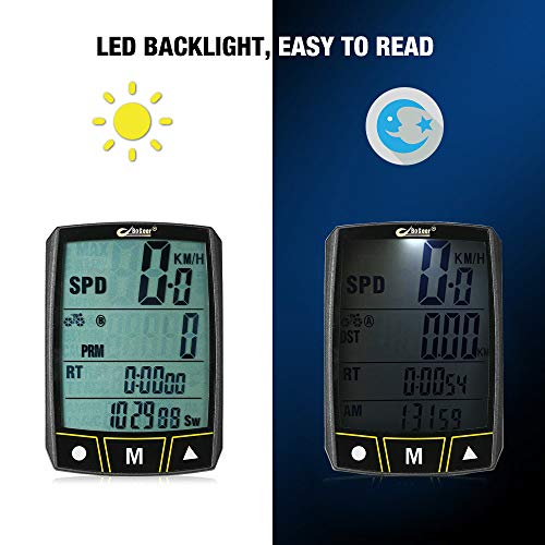 Computador de bicicleta, Romacci Computador de bicicleta sem fio/com fio Sensor de cronômetro de bic