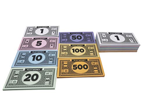 Mono 2 Sets Of 30 Each Bill Denomination, 60 Total In Mixed Colors: $1, 5, 10, 20, 50, 100, And $500 #TOP6