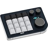 KB16 マクロメカニカルキーボードアルミニウム製/片手キーボード/RGB VIA ホットスワップ プログラム機能対応可能/16キー/Ps Pr LrC Blenderなどのソフトに利用可能 (ネイビー)