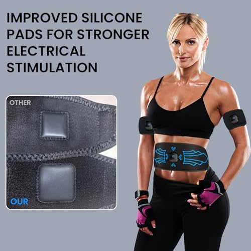 Ceinture abdominale EMS 10 modes pour renforcer les abdos sans effort - 4