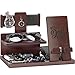 Produktbild ProCase Holz Docking Station, Telefon Dockingstation Nachttisch Schreibtisch Organizer, Männergeschenke Jahrestag Geburtstag Vatertag Weihnachten Geschenke für Ihn Papa Ehemann Freund, Graviert