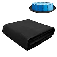 Hengrongshen Poolunterlage Rund 460 cm – rutschfeste Pool Unterlage Outdoor, Bodenschutz Unterlage Pool für Aufstellpools & Whirlpools, Faltbar, Robust, Schutz für Poolfolie (460 cm)