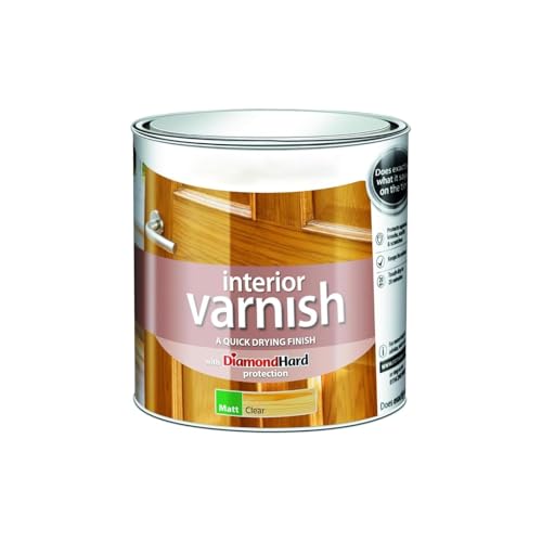 HOCHSTE® Interior Varnish Matt Clear, Long Lasting, Easy-to-Apply, DIY Enthusiasts, Perfect for Doors, Furniture, Skirting Boards, Protection Against Wear and Tear, (Varnish Matt Clear, 750ml)