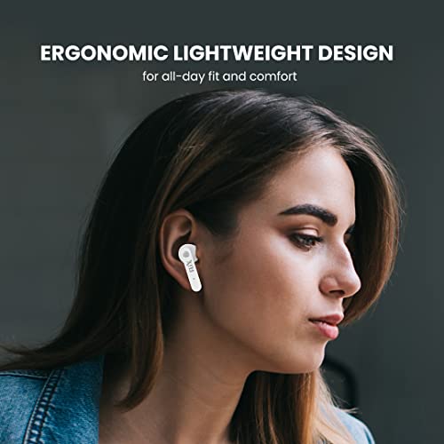 Image of FLiX (Beetel Nitro Buds T12 in-Ear True Wireless,13MM Drivers & Super Bass,BT v5.0,Low Latency,IPX5 Water Resistant,Ultra Light,Type C Charging,Voice Assistant (T12, White)