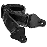 Suitable for electric, acoustic, bass, semi acoustic, classical and electro acoustic guitars Strong 4. 5cm wide nylon strap means it will last regular use Comes with shoelace to tie around headstock on acoustic and classical guitars Adjustable length...