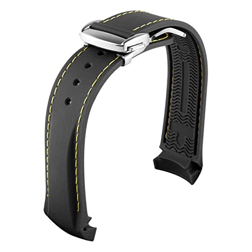 Bracelet montre caoutchouc 19mm silicone incurvé pour Huawei GT2