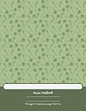 notebook i5 8gb ram 128gb ssd  Sweet Lily Pad - Music Notebook - 12 Staves per Page