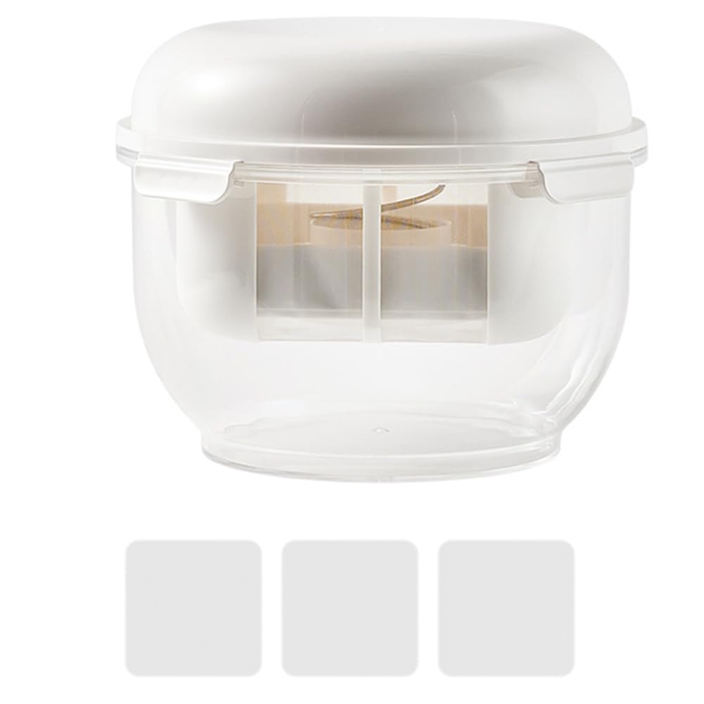 IJSDNVJNDX Ultra Fine Mesh Strainer Included, Greek Yogurt Maker with Lid& 3 Filter Cloths- Ideal for Homemade Dairy Production