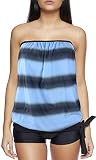 Tankini con copa suave y tirantes ajustables
