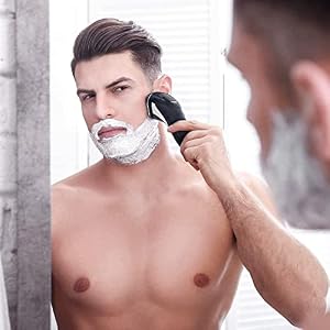 Hatteker Electric Shaver Rotary Razor Men Cordless Beard Trimmer Pop-Trimmer Waterproof — photo 5 of 6
