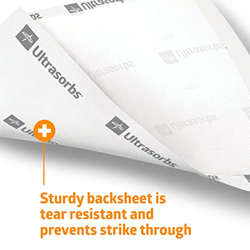 Medline Ultrasorbs Premium Underpads, Disposable Bed Pads For Adult Incontinence, 30 X 36 Inches (25 Count), Super Absorbent Incontinence Pads #TOP6