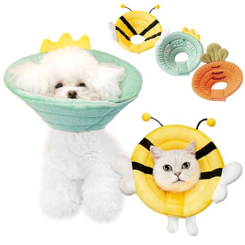 エリザベスカラー エリカラ 犬 猫 ペット 軽量 ソフト ふわふわ クッション ストレス軽減 傷舐め防止 ペット用 ソフトエリザベスカラー もこもこ フレンチブルドッグ フレブル イタグレ チワワ トイプー 小型犬 中型犬 恐竜 にんじん 蜂 KM825G
