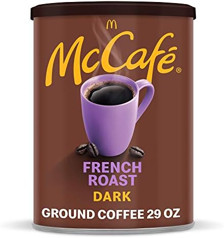 McCafe Dark Roast Ground Coffee, Canister, French Roast 29 Ounce