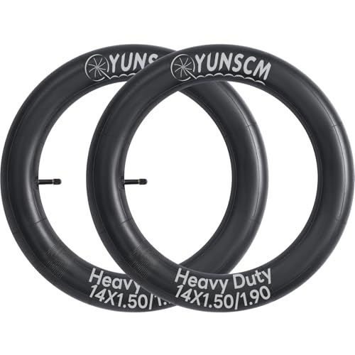 Chambre à air 14 pouces épaissie YunSCM 14x1.75 anti-crevaison valve Schrader 32mm