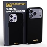 WAVEBLOCK EMF Protection Silicone iPhone Case Compatible with iPhone 17 Pro, Radiation Blocker, 5G Shield Reduction, Lightweight, USA Patented and Tested in FCC Lab, Black