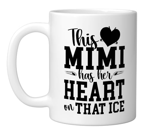 On That Ice Hockey Mimi Grandma Ice Hockey Player Mimi Ceramic Mug, White