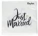 Produktbild Rayher 75441000 Serviette "Just married", FSC zertifiziert, 33 x 33 cm, 3-lagig, 20 Stück, Tischdeko, Hochzeit, Papierservietten