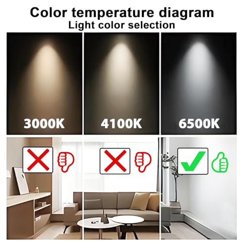 F15T8/DL 18 Inches T8 15 Watt Fluorescent Tube Compatible for Sylvania GE Eiko F15/T8/D Daylight 6500K G13 Bi-Pin Base 6 Count - image 5