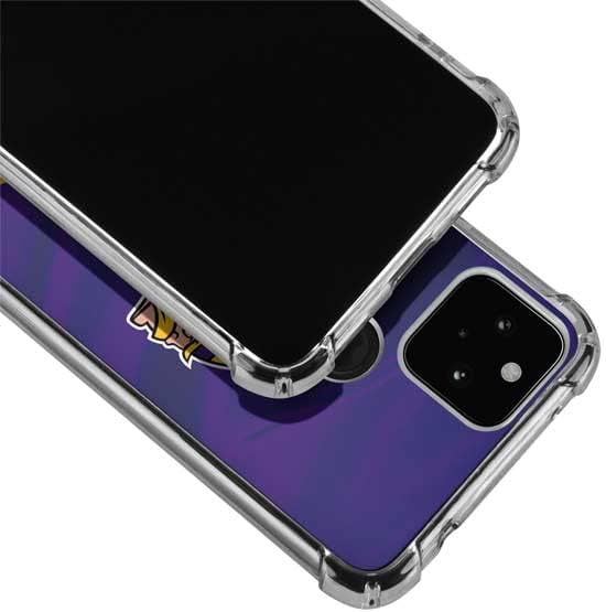 Skinit Clear Phone Case Compatible with Google Pixel 4a 5G - Officially Licensed NFL Minnesota Vikings Design