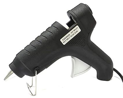 Black 40W 40 Watt Glue Gun With Hot Melt Glue Sticks