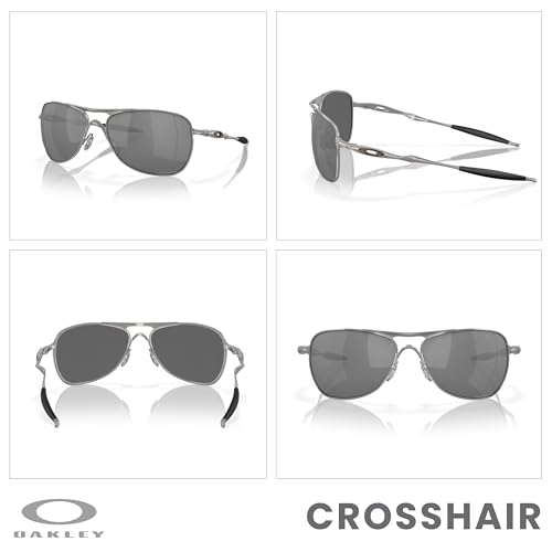 OAKLEY Crosshair OO4060 Square Sunglasses for Men+ Bundle Accessory Leash Kit, Microfiber Pouch3